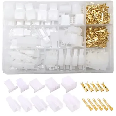 Produktbild von 380 Stk Kabel Steckverbinder 2 3 4 6 Polig Flachsteckhülsen 2,8mm Pitch Männlich Weiblich Stecker