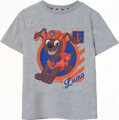 Image de Paw Patrol - T-shirt garçon manches courtes NS8408 (116) (Gris chiné)