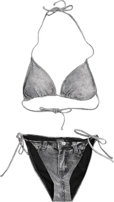 Produktbild von RED by EMP Damen graues Bikini-Set mit schlichtem Design XXL