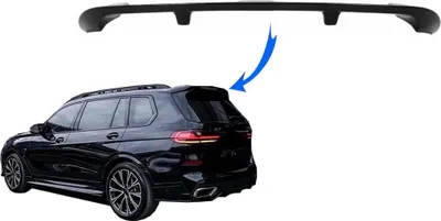 Produktbild von Dachspoiler Dachspoilerflügel Verlängerung für BMW X7 G07 2018+ Schwarz glänzend.