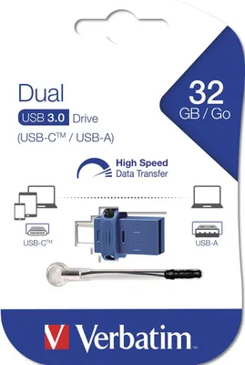 Produktbild von Verbatim Store n Go 32GB Dual Drive USB 3.0 / USB C