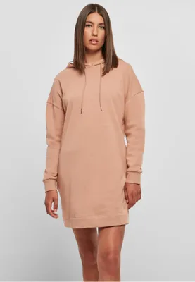 Obrázek produktu pro Dámské šaty Urban Classics Ladies Organic Oversized Terry Hoody Dress amber - XS
