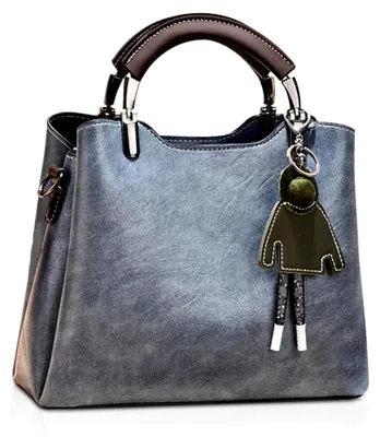 Produktbild von Kleine Damenhandtasche Umhängetasche aus Kunstleder in Blau