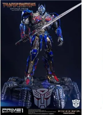 Produktbild von Transformers Ära des Untergangs Statue, Optimus Prime Ultimate Edition EX, 72 cm, detailreiche Sammlerfigur, dynamische Pose, limitierte Auflage.