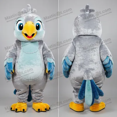 Produktbild von Silberner MASTICOT lebendiger Papagei-Maskottchen