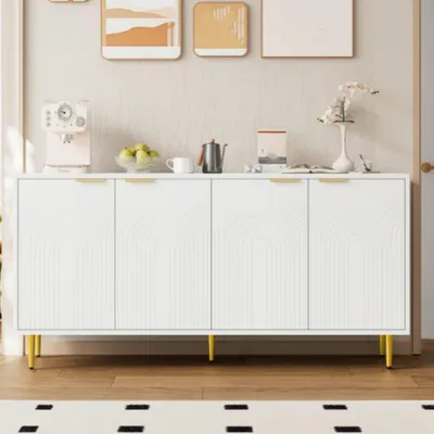 Produktbild von Sideboard, Kommode mit 4 Türen,Komodenschrank,Wohnzimmerunterschrank maße 160×80×40 cm (B×H×T)