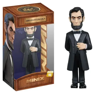 Produktbild von Minix Historischer Abraham Lincoln 16präsident Der Vereinigten Staaten Minifigur 12 Cm Grau Grau One Size