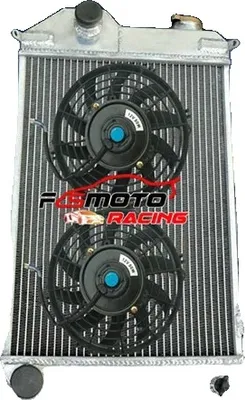 Image de radiateur en aluminium à 3 rangées, Parfaitement adapté à la Triumph TR4, Meilleure capacité de refroidissement, Construction robuste
