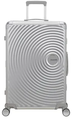 Image de American Tourister trolley Soundbox Alu Spinner 75 / 28 TSA Trolley Silver gris clair 77cm