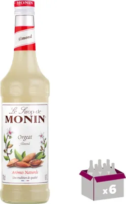 Produktbild von Lot de 6 Sirop Monin - Orgeat - 1L