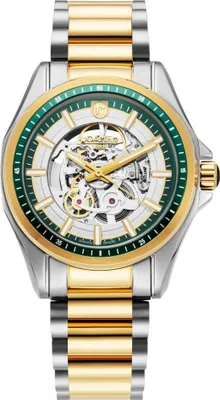 Produktbild von Herrenuhr ROAMER 220984 48 75 20 klassisches grünes Skelett
