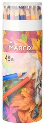 Produktbild von Ölbuntstifte 48 Farben für Erwachsene & Künstler - Vorgespitzt, Bruchsicher - Holz - Set für Malen & Zeichnen