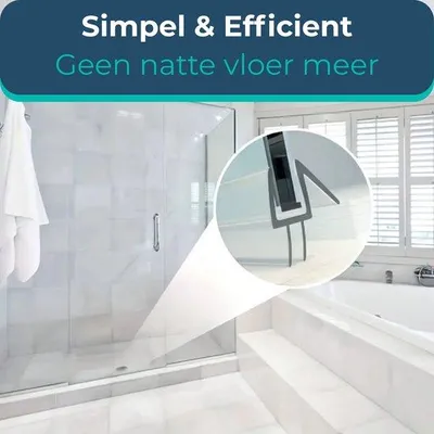 Produktbild von Transparente PVC-Duschdichtung 90 cm für Glasduschüren 6-7 mm