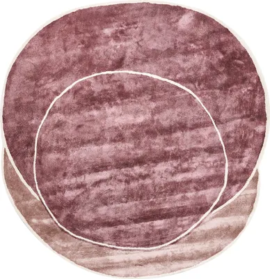 Obrázok produktu pre BELIANI Koberec z ružovej viskózy a vlny s geometrickým vzorom 200 x 200 cm moderný glamour štýl
