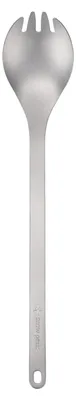 Produktbild von Snow Peak Long Titanium Spork, Silber, Ultraleichter Titan-Göffel für Camping, O
