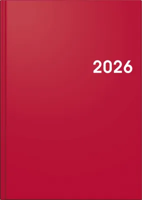 Image de 2026 Brunnen Calendrier livre 795 A5 rouge