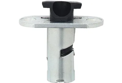 Productafbeelding van BKS schakelslot, model 1895, met een deurkruk van 65 mm en een sluitplaat van 20 mm, verzinkt staal, geschikt voor een deuropening van 2-7 mm - Artikelnummer: B 1895 0002