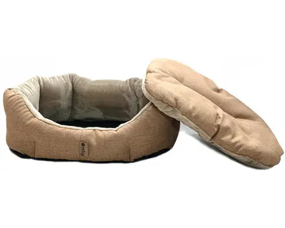 Obrázek produktu pro Pelíšek pro psa BEN 90 cm hnědo-béžový