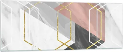 Produktbild von Bilder auf glas - Einteilig - Zahlen Weiß Golden - 140x50cm - Glasbilder - Wandbilder - Bilder - zum Aufhängen bereit - Wanddekoration aus Glas - Glas Bilder - Wandbild auf Glas - GAB140x50-5087