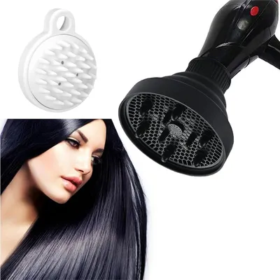 Produktbild von Föhn-Zubehör Universeller Haartrockner-Diffusor, Haartrockner-Aufsatz, Silikon, faltbarer Haartrockner, Diffusor, universelle Abdeckung für Haartrockn