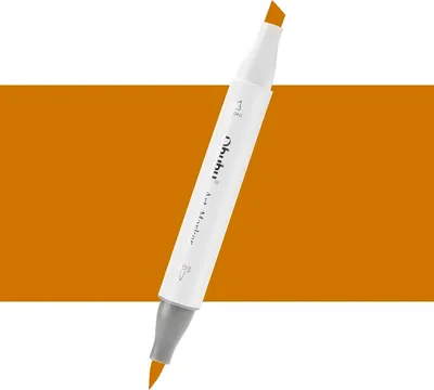 Obrázek produktu pro Lihová fixa OHUHU oboustranná Brush & Chisel, Y180 Shallow Orange Cafe