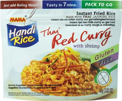 Immagine prodotto di (MHD) Mama Instant Reis Thai Red Curry mit Shrimps 80g