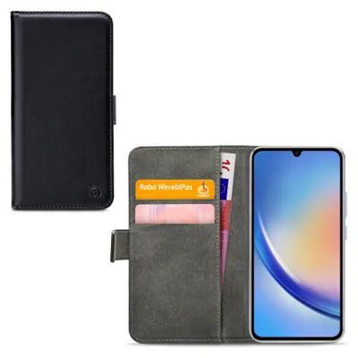 Image de MobilizePolyuréthaneLeather Book Case Black Samsung Galaxy A34