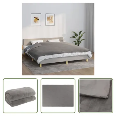 Obrázok produktu pre The Living Store Záťažová deka s poťahom Grey 155x220 cm 7 kg látka