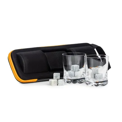 Produktbild von Whisky-Liebhaber-Set aus Gläsern und Getränkewürfeln