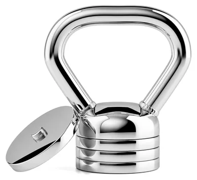 Obrázek produktu pro Kettlebell s nastavitelnou hmotností - 10 kg - vyrobeno z ocelové slitiny