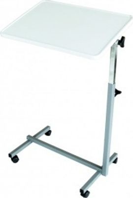 Bett-Tisch Easy Grau Weiss Betttisch Beistelltisch Bett-Tisch kippbar