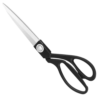 Produktbild von Professionelle Nähschere aus Edelstahl für Stoff, Leder, Schneider, Künstler, Studenten, schwarz, 24 cm