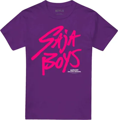 Produktbild von K-Pop Demon Hunters - "Saja Boys" T-Shirt für Herren/Damen Uni TV20294 (3XL) (Violett)