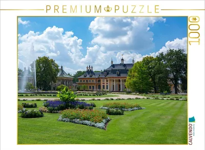 Zdjęcie produktu dla CALVENDO, układanka przedstawiająca zamek Pillnitz, 1000 elementów. Rozmiar układanki: 64 x 48 cm. Układanka fotograficzna, idealna na chwile relaksu