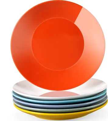 Produktbild von Tafelservice Porzellan, LOVECASA SWEET Kuchenteller 6er Set, Dessertteller Set, 21,5 x 21,5 x H 2,5 cm