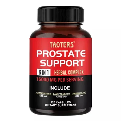 Produktbild von Prostate Support Herbal Complex (120 Kapseln) Nahrungsergänzungsmittel, Haarausfall, Harnwege, Prostata, Männergesundheit