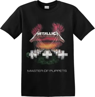 Immagine prodotto di Metallica - Maglietta "Master Of Puppets European Tour '86" per uomo/donna Unisex RO537 (S) (Nero)