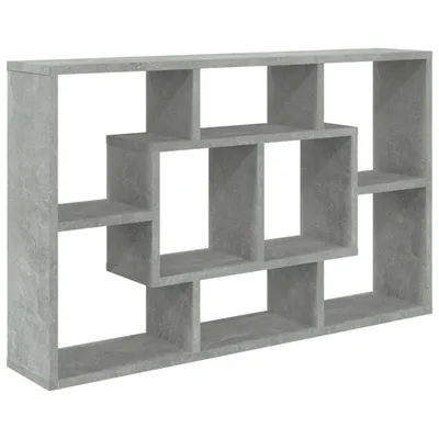 Immagine prodotto di Scaffale a muro grigio cemento 85x16x52,5 cm Materiale a base di legno