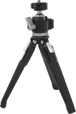Productafbeelding van Statief voor tafel, met 360° draaibare kogelkop, draagvermogen van 4 kg, 1/4 inch schroefdraad, antislip aluminiumlegering, mini-statief voor camera's en projectoren