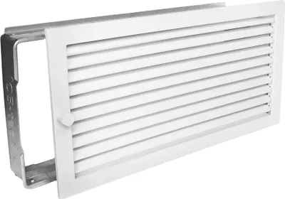 Produktbild von Warmluftgitter WG 4523 W Lüftungsgitter Weiss 450 x 230mm Zuluft Abluftgitter