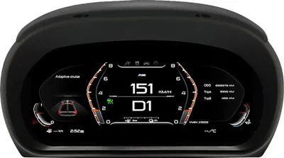 Obrázek produktu pro Přístrojová deska LCD do auta, 12,3", provedení plug-and-play, černá barva