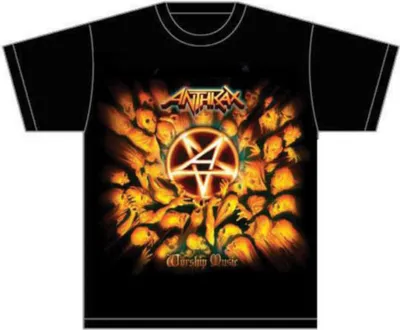 Produktbild von Anthrax Worship Music Herren Schwarz T-Shirt: klein
