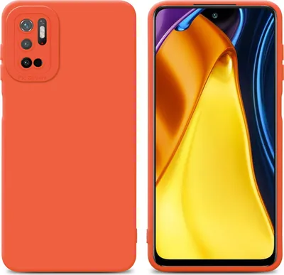 Produktbild von Cadorabo Hülle für Xiaomi RedMi NOTE 10 5G / POCO M3 PRO 5G Schutz Hülle in Orange TPU Silikon Etui Case Handyhülle