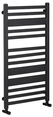 Productafbeelding van CERANO - Badkamerradiator Enrico - zij-aansluiting - 467W - mat zwart - 970x550 mm