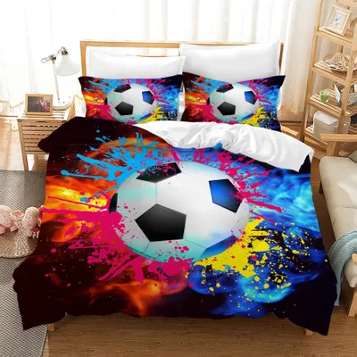 Productafbeelding van Voetbal Dekbedovertrekset 200 x 200 cm voor Kinderen
