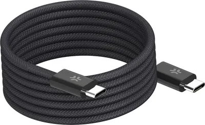 Obrázok produktu pre Magnetický opletený kábel USB-C, 60 W, 1 m, čierny