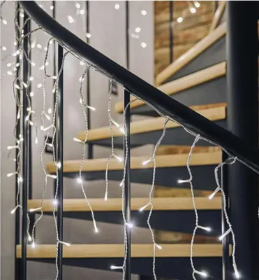 Produktbild von LED Weihnachts Eiszapfen, 5 m, 300 LEDs, Outdoor, kaltweiß, Timer
