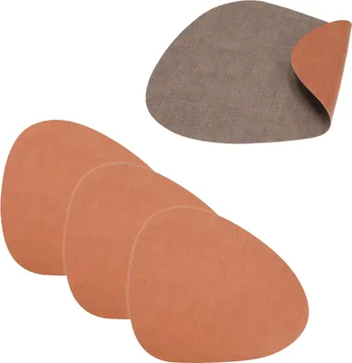 Produktbild von Tischset 4-teilig Cognac / Braun