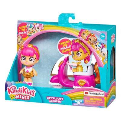Obrázek produktu pro TM TOYS Kindi Kids Minis panenka Lippy Lulu se skútrem