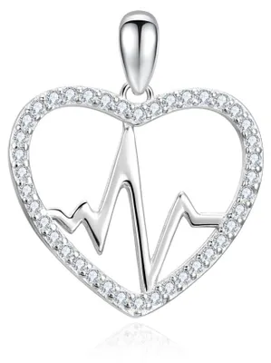 Immagine prodotto di Ciondolo originale a forma di cuore in argento AGH737